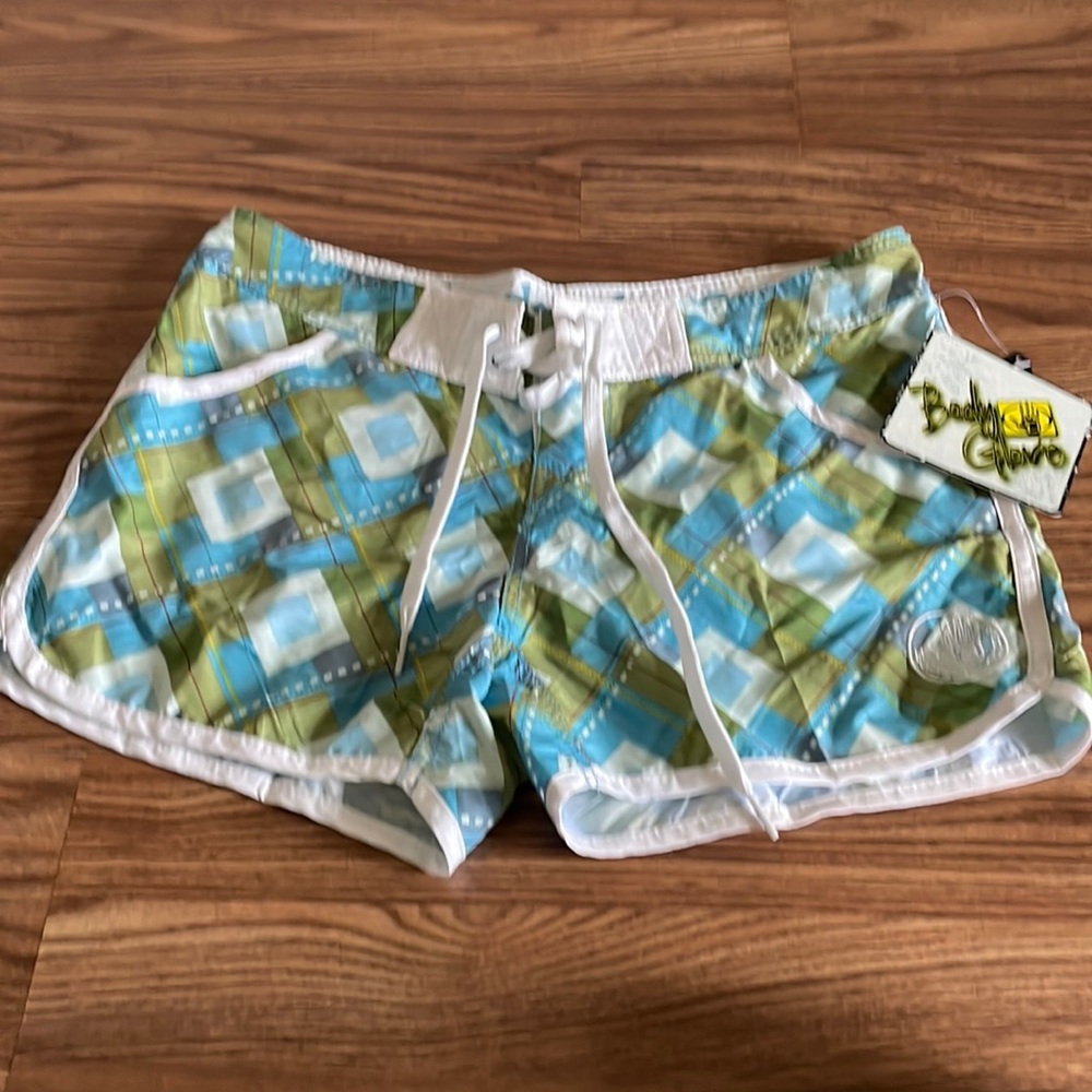 Body Glove Board shorts Prepster Sz 5 Plaid blue green NWT